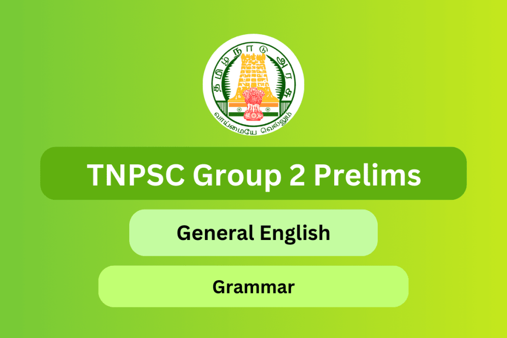 TNPSC Group 2 Prelims General English Grammar